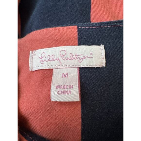 Lilly Pulitzer Sloane Maxi Dress, Pink/Navy Stripe Size M - Picture 3 of 8